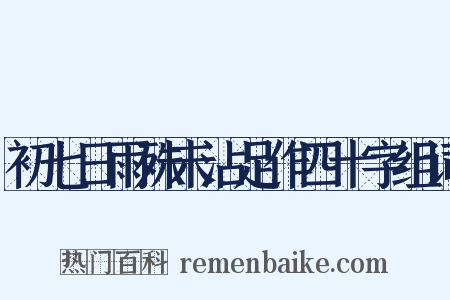 初七日雨殊未沾足作四十字组词是什么意思的图片
